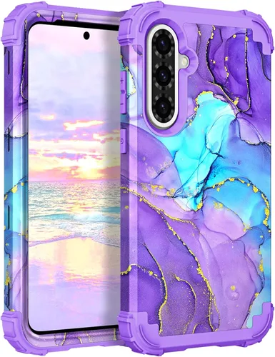 Miniatura 62 de Hocase Funda para Galaxy A37 5G, protección resistente a prueba de golpes, parachoques de goma de silicona suave+funda protectora híbrida