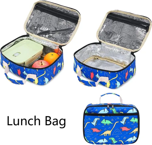 Miniatura 105 de CAMTOP - Conjunto de mochila y lonchera con estampados divertidos para niños de preescolar y primaria), Y0058-2