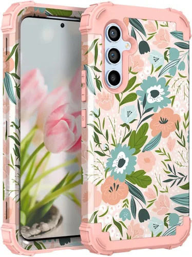 Miniatura 122 de Hocase Funda para Galaxy A37 5G, protección resistente a prueba de golpes, parachoques de goma de silicona suave+funda protectora híbrida