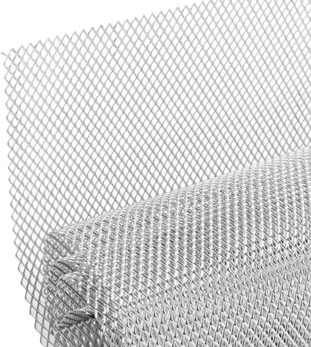Miniatura 10 de AggAuto - Malla universal de 40 x 13 pulgadas para parachoques de auto, para parrilla de auto, de aleación de aluminio, con agujeros hexagonales
