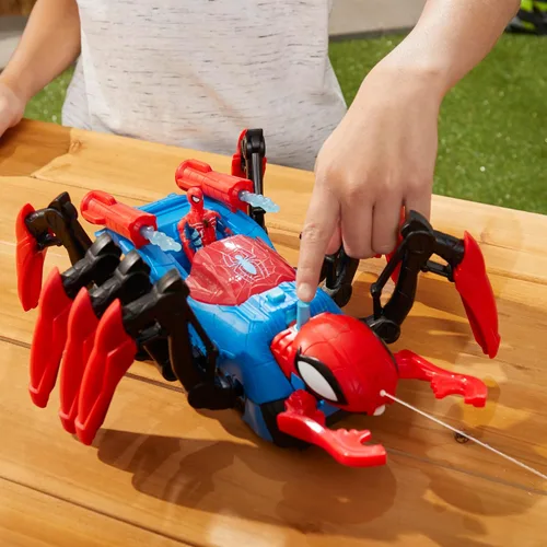 Miniatura 3 de Marvel Spider-Man Car Playset con función de explosión y figura de acción para niños a partir de 4 años