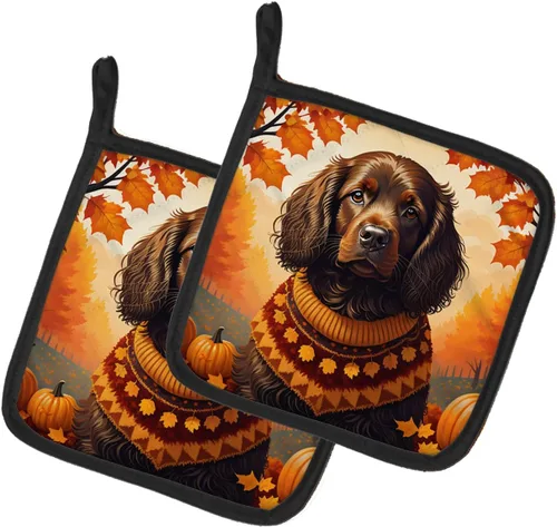 Miniatura 30 de Caroline's Treasures DAC1022PTHD Border Collie - Juego de soportes para ollas resistentes al calor, almohadillas calientes para horno, para cocinar