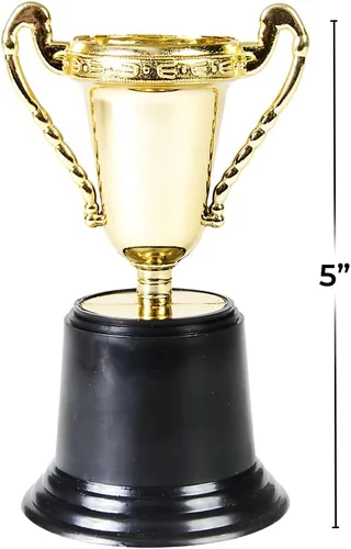Miniatura 2 de Trofeo de plástico dorado de 5 pulgadas de Rinco Educational Products, Dorado