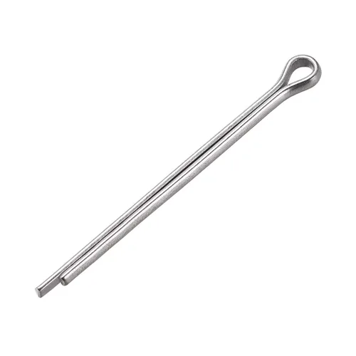 Miniatura 24 de uxcell Pasador de chaveta dividido, 0.039 in x 0.394 in, acero inoxidable 304, 2 puntas, llave de clip de sujeción en tono plateado, 30