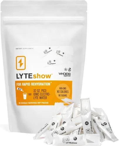 Miniatura 9 de LyteShow - Gotas de electrolitos para rehidratación rápida + digestión + cerebro + energía + inmunidad Sin azúcar Minerales traza Sin sabor