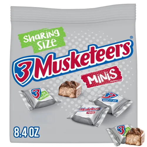 Miniatura 8 de 3 Musketeers - Barras de caramelo de chocolate con leche - Barras de chocolate de tamaño natural, barra de caramelo de 1.92 onzas (paquete de 36)