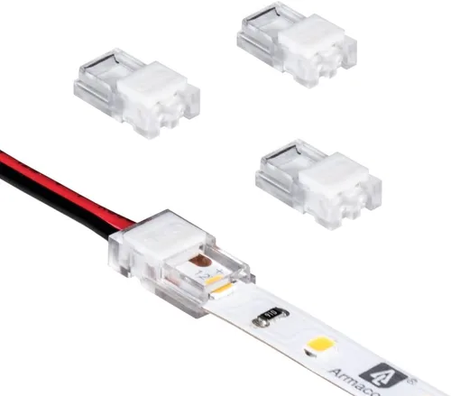 Miniatura 10 de Armacost Lighting 566021 Conector de cable a cinta LED blanco/de un solo color, paquete de 18