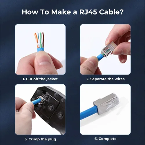 Miniatura 7 de Paquete de 100 conectores de paso RJ45 Cat6 blindados con enchufe modular RJ45 para cable Ethernet FTP/STP sólido o trenzado