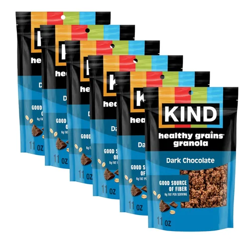 Miniatura 14 de Kind Granos saludables de granola, avena y miel con coco tostado, sin gluten, mezcla de aperitivos saludables, 0.18 onzas de proteína, 11 onzas, 3