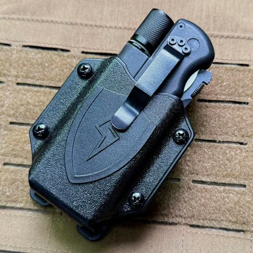 Miniatura 9 de Funda multiherramienta para LEATHERMAN Wave - Funda para cinturón con clip compatible con MOLLE