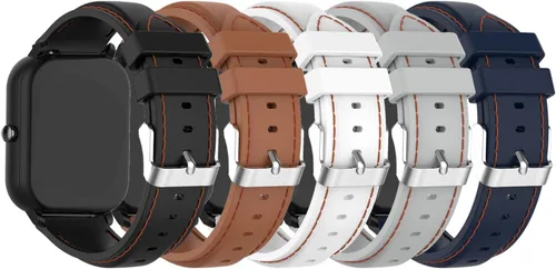 E ECSEM Correas compatibles con AMAZTIM M2 correa de repuesto para reloj, pulsera de silicona colorida de liberación rápida para reloj inteligente
