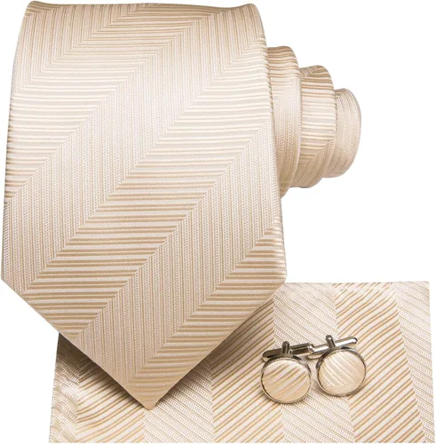 Miniatura 2 de Dubulle Conjunto de corbata para hombre diseño de cachemira sólido corbata de seda para hombre con gemelos corbata y bolsillo cuadrado