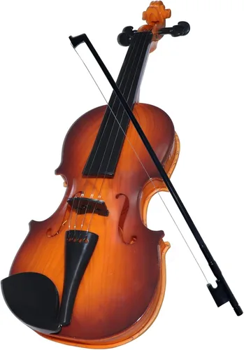 Juguete de violín de 16 pulgadas para niños, juguetes de violín de 4 cuerdas, instrumentos musicales para niños, instrumento electrónico portátil
