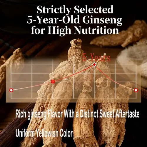 Miniatura 4 de Raíz de ginseng cultivada a mano de Wisconsin Americana Seleccionada a mano Medio Cultivado Wisconsin Ginseng Americano Grande 8oz/Caja