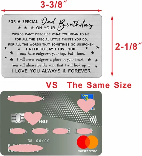 Miniatura 2 de DEGASKEN Tarjeta de feliz cumpleaños para papá, ideas de regalo de cumpleaños para papá, decoraciones de cumpleaños para padre, tarjeta de cartera