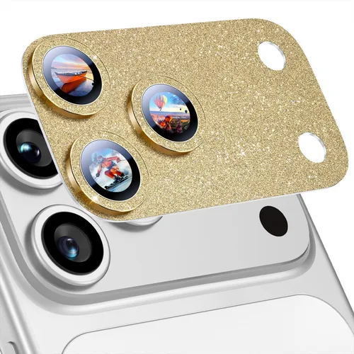 Miniatura 61 de Uyiton Compatible con iPhone 17 Pro Protector de Lente de Cámara - [No Fácil de Romper][Fuerte Adsorción][Compatible con Fundas] Cubierta de Titanio
