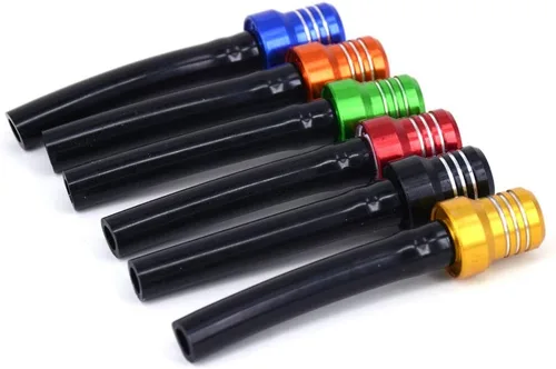 AnXin Manguera de respiradero, tapa de tanque de combustible, tubo de ventilación CNC universal para ATV Quad CRF YZF RMZ KLX DRZ Dirt Pit Bike Seis