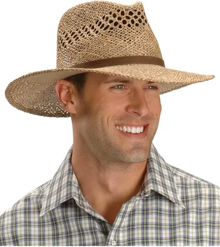 Miniatura 3 de Stetson Sombrero de paja para hombre Dove Mountain Protección UV