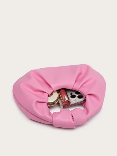 Miniatura 3 de Verdusa Bolso de mano tipo hobo de piel sintética fruncida para mujer