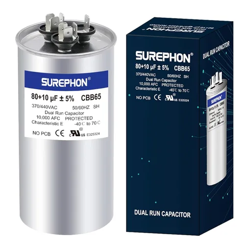 Miniatura 34 de Condensador de 5 Mfd 370V/440V Condensador de Funcionamiento y Arranque Ovalado para Motor de CA o Arranque de Ventilador y Bomba de Calor Fría