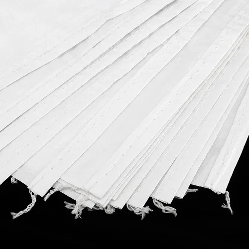 Miniatura 4 de SEUNMUK Paquete de 50 bolsas de arena vacías de 18 x 30 pulgadas, bolsas de arena de polipropileno tejido blanco vacías, bolsas de arena resistentes