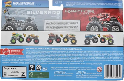 Miniatura 2 de Hot Wheels Monster Trucks Silverado VS F 150 Raptor