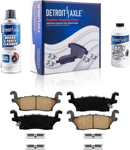 Miniatura 34 de Detroit Axle – Pastillas de freno traseras para Mazda 6 2016-2021, pastillas de freno de cerámica con accesorios 2017 2018 2019 2020 de repuesto