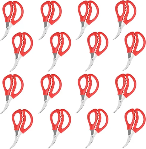 Miniatura 7 de Tijeras de mariscos de cocina, tijeras multifuncionales de acero inoxidable, tijeras de mariscos, tijeras de cangrejo para langosta, tijeras de 8