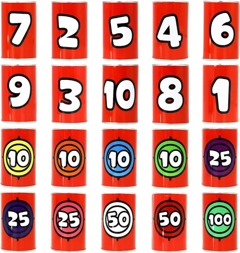 Miniatura 4 de JOYIN Juego de 13 piezas de puf para fiesta de carnaval, lata resistente de derribo, fiesta de Pascua de cumpleaños, familia, los mejores juegos al