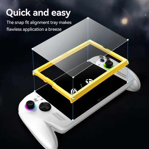 Miniatura 2 de ivoler Paquete de 3 protectores de pantalla grabados antirreflejos para ASUS ROG Xbox Ally/ROG Xbox Ally X Handheld 2025, vidrio templado