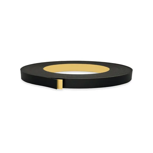 Miniatura 21 de Abedul 1 1/2 pulgadas x 25 pies Cinta de chapa de bandas de borde, cinta adhesiva para bordes de revestimiento de borde de moldura de tira de vinilo