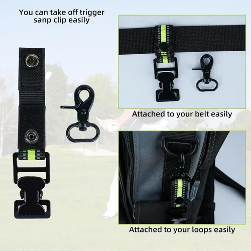 Miniatura 6 de MELOTOUGH Clip para guantes de golf, clips para cinturón con pinzas de cocodrilo para guantes de trabajo, guantes de construcción, accesorios