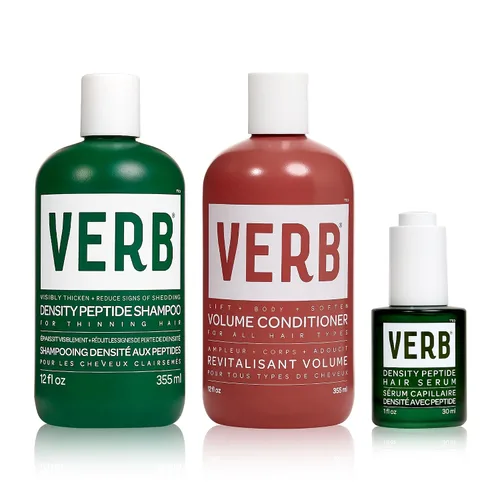 VERB Champú de péptido de densidad – Espesar visiblemente + reducir los signos de desprendimiento – Hidrata el cabello fino y pesado