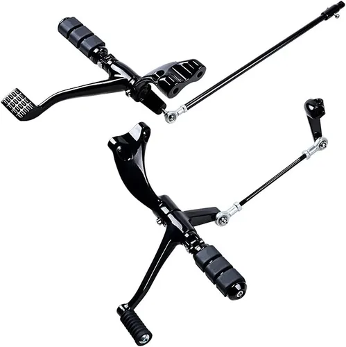 Miniatura 6 de AMOPA CORP Kit completo de controles delanteros negros para Harley Sportster XL 1200 883 (seleccionado 2014-2022)