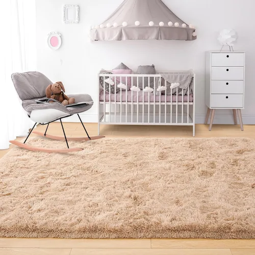 Miniatura 7 de Noahas - Alfombras de área esponjosas, alfombra afelpada, estética, suave y antideslizante para habitación, sala de estar, dormitorio, guardería