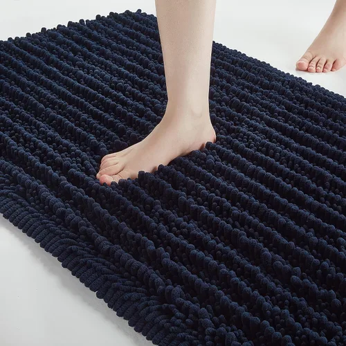 Miniatura 39 de FLOLEOPA Alfombras de Baño de Microfibra de Felpa Suave, Alfombras de Baño Absorbentes Antideslizantes Lavables a Máquina, Tapetes de Baño para Beige