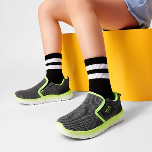 Miniatura 6 de DREAM PAIRS Zapatos deportivos para niños y niñas, tenis EZ-Ons MightyMovers para correr, atlético, descalzo, sin caída, tenis deportivos