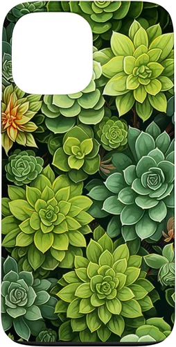 Miniatura 24 de Funda para iPhone 12 Pro Max Suculenta Plantas Botánicas Verde Floral Patrón Flor Cactus