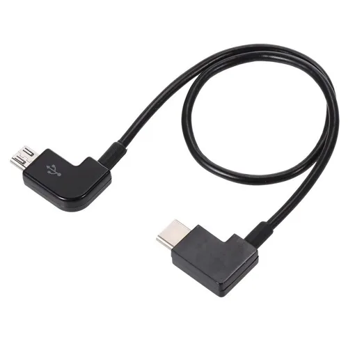 cablecc Cable de datos OTG de control remoto Tipo-C a Micro USB Compatible con Fotografía Aérea FPV Mavic Pro Platinum Mavic Pro RC Accesorios