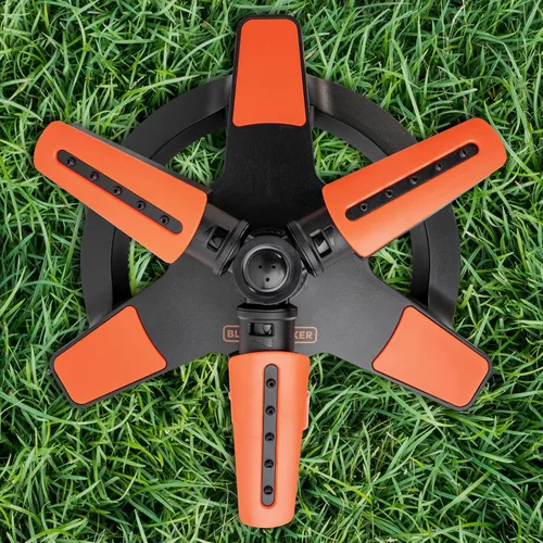Miniatura 7 de Black + Decker® - Aspersor ajustable de 3 brazos, cobertura de 360°, rociador personalizable, cobertura de 1,216 pies cuadrados BD8428