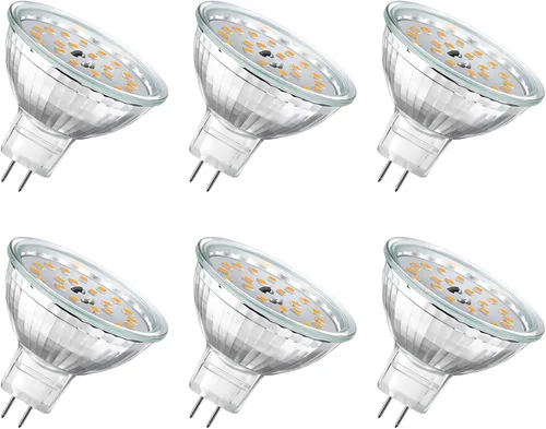 Bombilla LED MR11 de 3W, Reemplazo de Halógeno de 20W, Base Bi-Pin GU4, Bombillas de Luz de Paisaje de Bajo Voltaje 12V para Foco de Paisaje