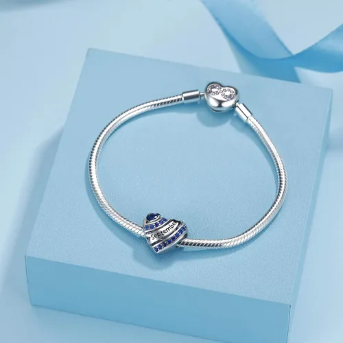 Miniatura 6 de Dijes de corazón de piedra natal para pulseras y collares, plata de ley 925, dijes de cuentas de corazón para pulseras y collares, regalos
