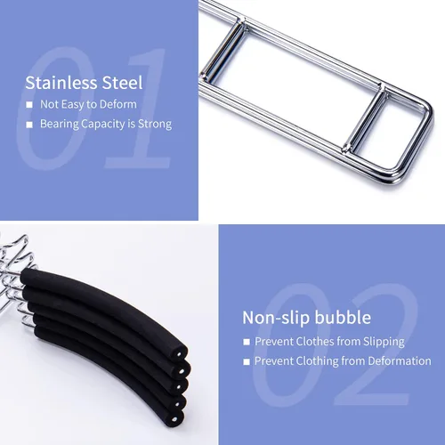 Miniatura 6 de Nature Smile Perchas de ropa para suéter sin hombros, múltiples capas, ahorro de espacio, para camisetas y blusas, (paquete de 2 unidades)