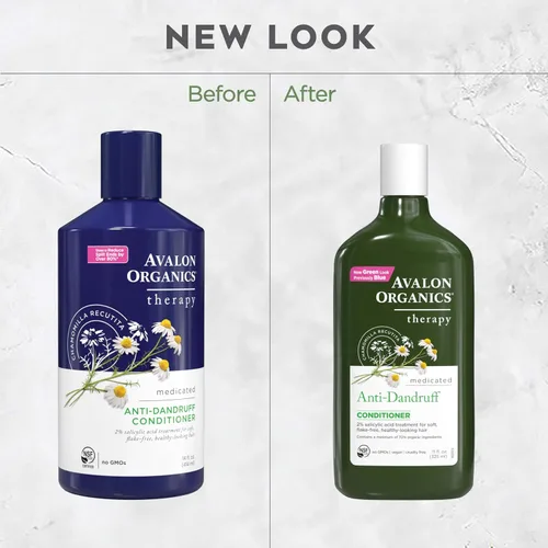 Miniatura 6 de Avalon Organics Acondicionador de terapia natural para caspa, 11 onzas líquidas