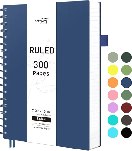 Miniatura 22 de RETTACY Cuaderno de bolsillo, 160 páginas forradas, tamaño mini A6 (4.5" × 5.7"), para trabajo, diario, escritura, papel grueso de 100 g/m²
