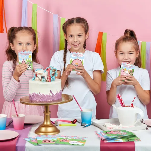 Miniatura 5 de Faccito Paquete de 24 mini libros para colorear para niños, recuerdos de fiesta para niños en edad preescolar, recuerdos de fiesta de cumpleaños a