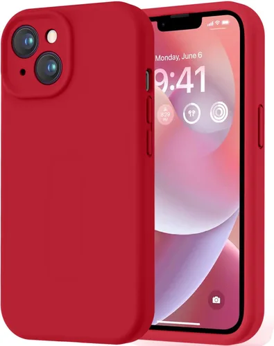 Miniatura 347 de LOVE 3000 Compatible con Funda para iPhone 15, [Cámara de Cobertura Completa de Silicona Suave] [Protección contra Caídas de 8 pies], Forro de Negro