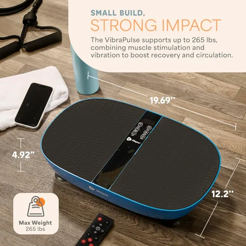 Miniatura 6 de Lifepro Vibration Plate Exercise Machine Models with EMS, LED or Auto Start Features — Oscillation Shake Board with Remote & Non-Slip Surface