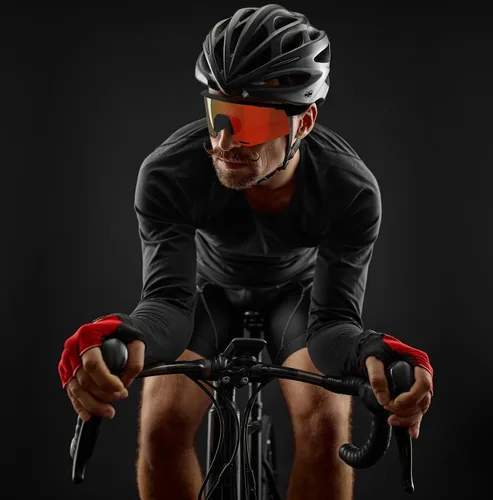 Miniatura 7 de Gafas de sol deportivas polarizadas para hombres y mujeres, UV400, béisbol, correr, golf, motocicleta, correr, pesca Negro naranja