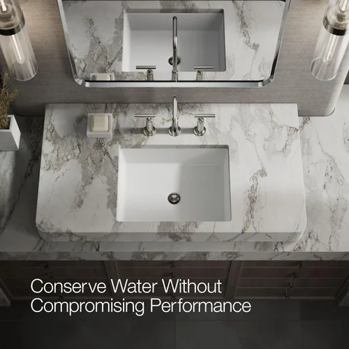 Miniatura 11 de Kohler K-14410-4-BGD Purist - Grifo para lavabo de baño con manijas de palanca baja y boquilla baja, 14408-4-SN Níquel pulido vibrante